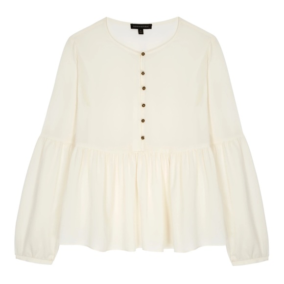 Banana Republic Tops - Banana Republic x Olivia Palermo Off White Blouse